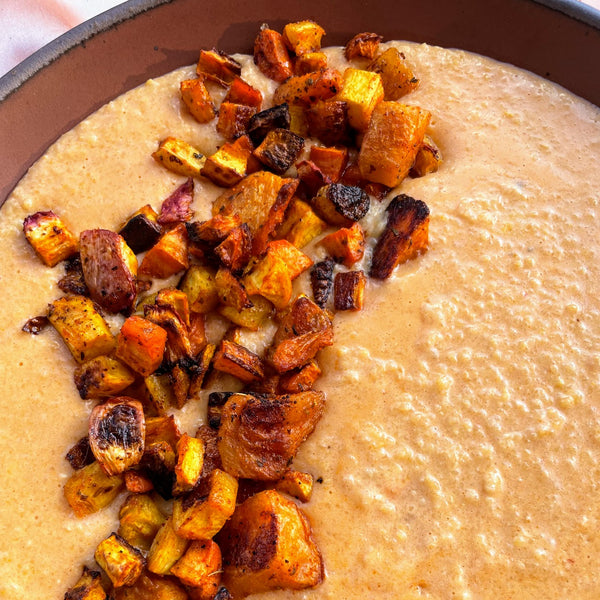 Roasted Root Vegetable Polenta - Local Roots NYC