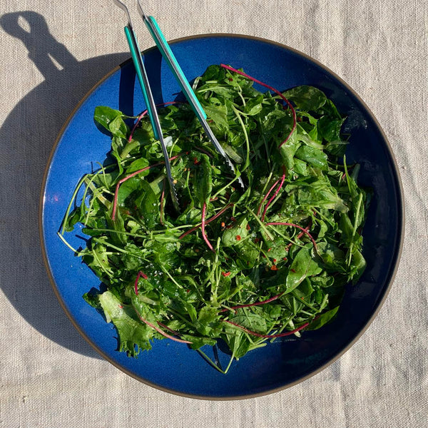 Easy Weeknight (or any night during quarantine) Salad With Honey Mustard Vinaigrette