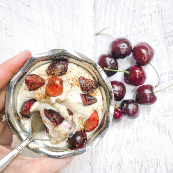 Creamy Cherry Cashew Yogurt