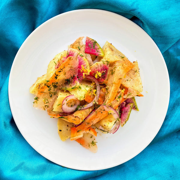 Celeriac Salad with Dill, Capers, and Lemon