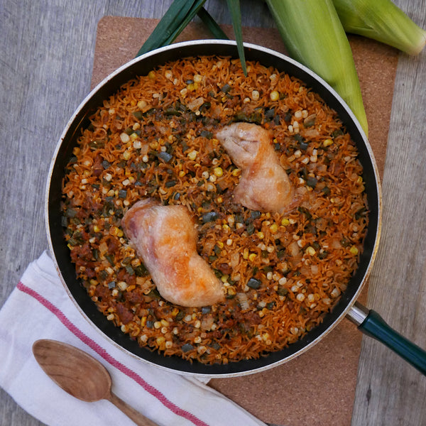 Upside-Down Mexican Paella