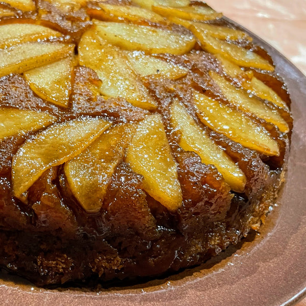 Pear and Sweet Potato Upside Down Cake