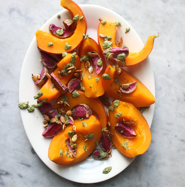 Zero Waste Kabocha Squash & Watermelon Radishes