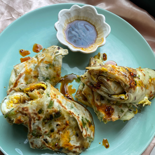 Scallion Pancake Egg Wrap