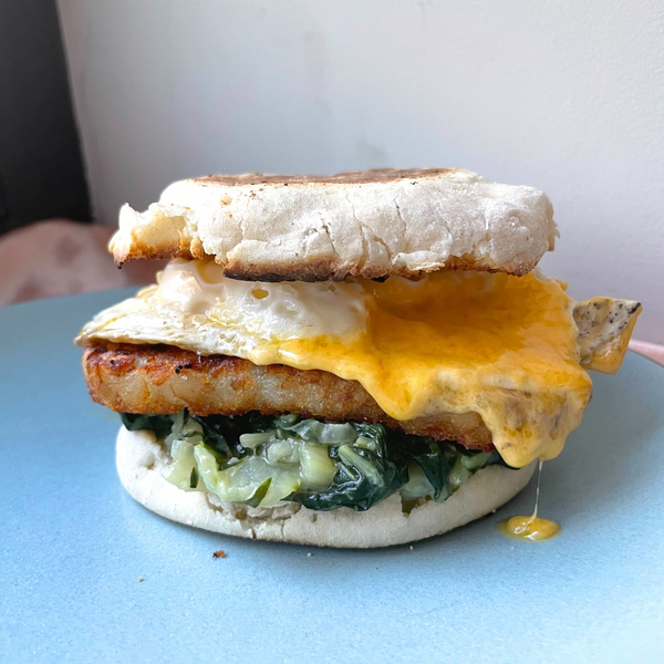 Miso Bok Choy Breakfast Sandwich