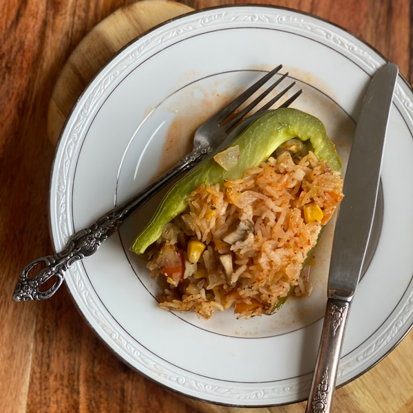 Stuffed Peppers with Vegetables and Rice