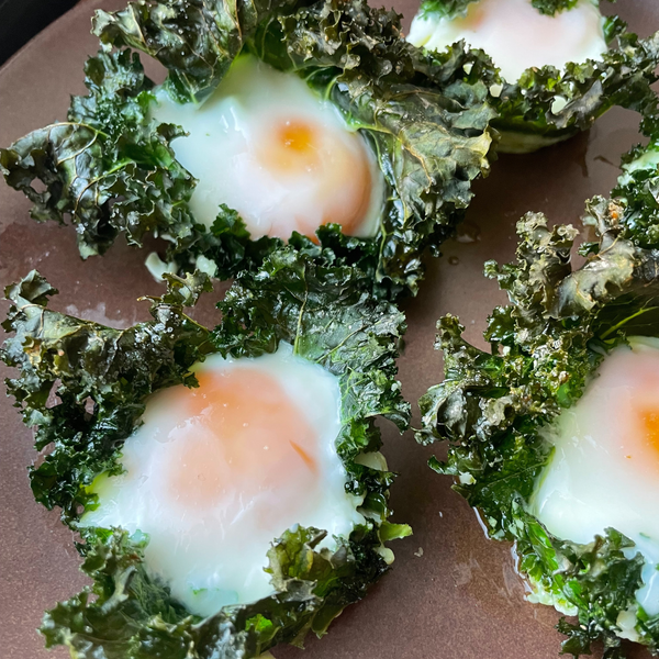 Crispy Kale Egg Cups