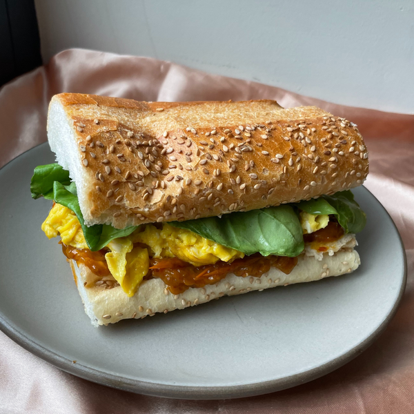 Sungold Tomato Jam Egg Sandwich