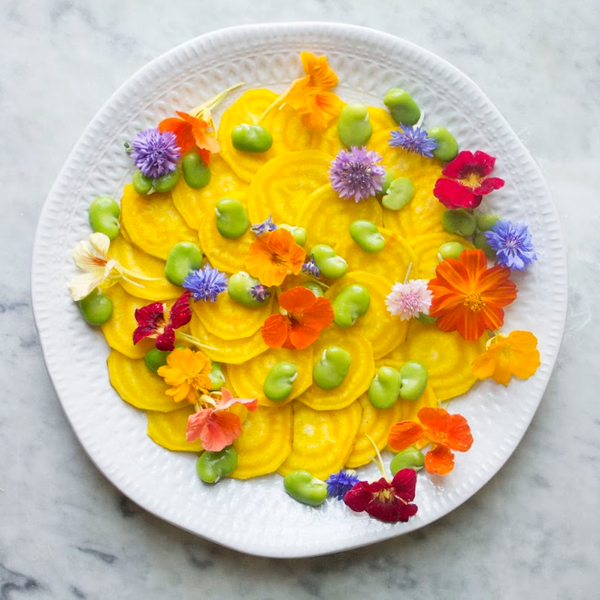 Golden Beet & Fava Bean Salad