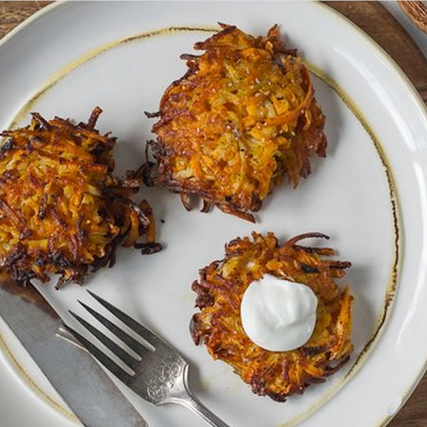 Sweet Potato, Parsnip, and Turnip Latkes