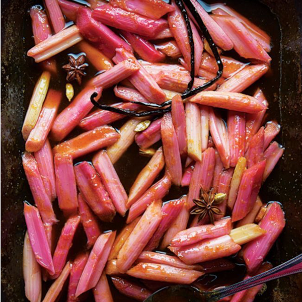 Spiced Braised Rhubarb