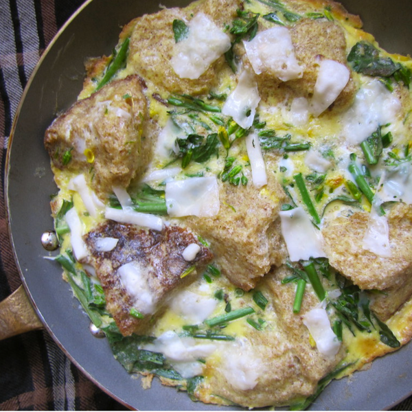 Hon Tsai Tai and Bread Frittata
