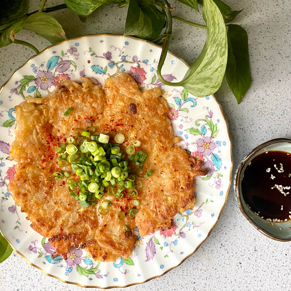 Korean Turnip Pancake (Yachaejeon)