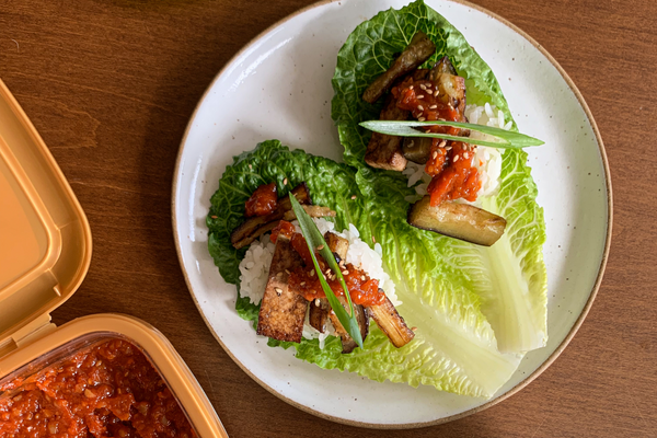 Ssam Inspired Veggie Wraps