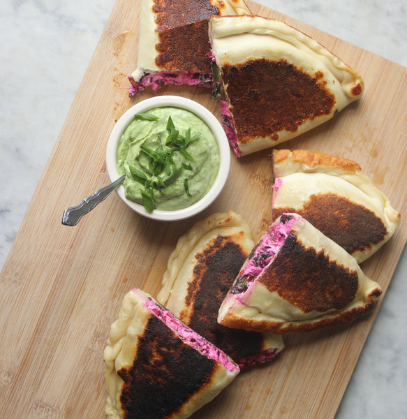 Dandelion and Beet Hand Pies