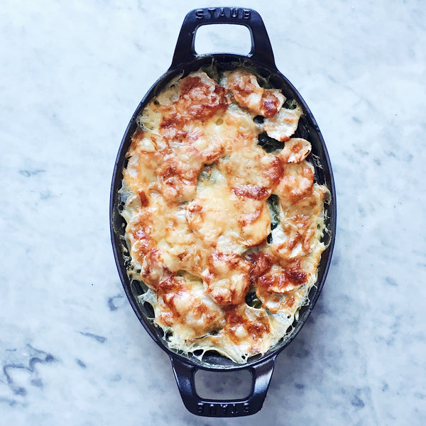 Turnip & Rainbow Chard Gratin