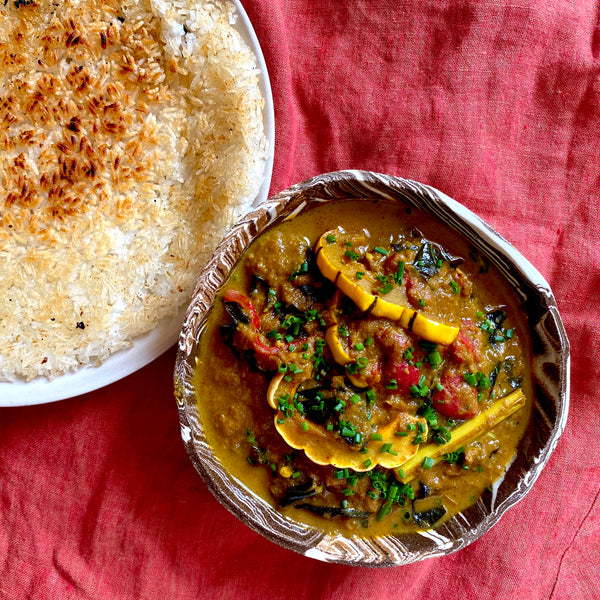 Winter Squash Curry with Crispy Rice