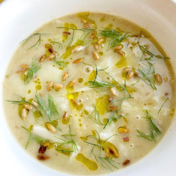 Roasted Celeriac and Fennel Soup