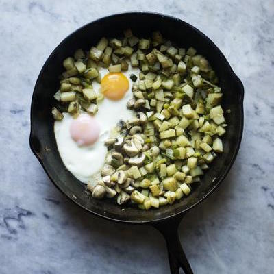 Green Hash & Eggs Skillet