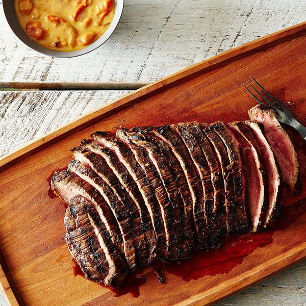 Grilled Flank Steak with Cherry Tomato Vinaigrette