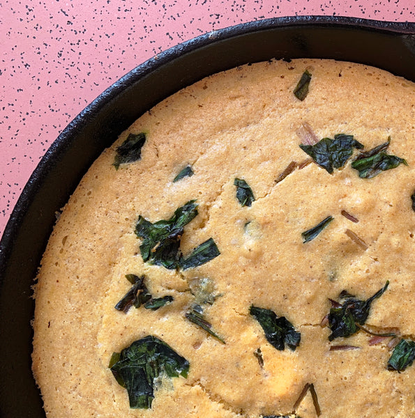 Hot Honey Ramp Cornbread
