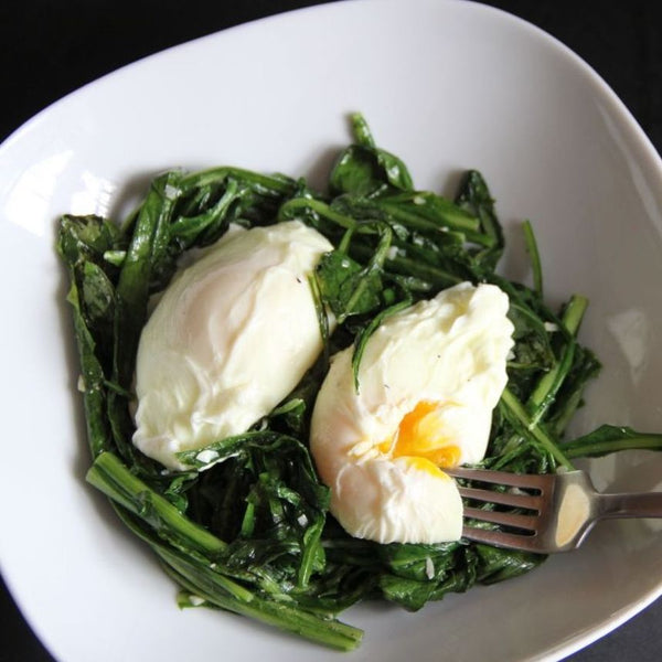 Spigarello With Poached Eggs