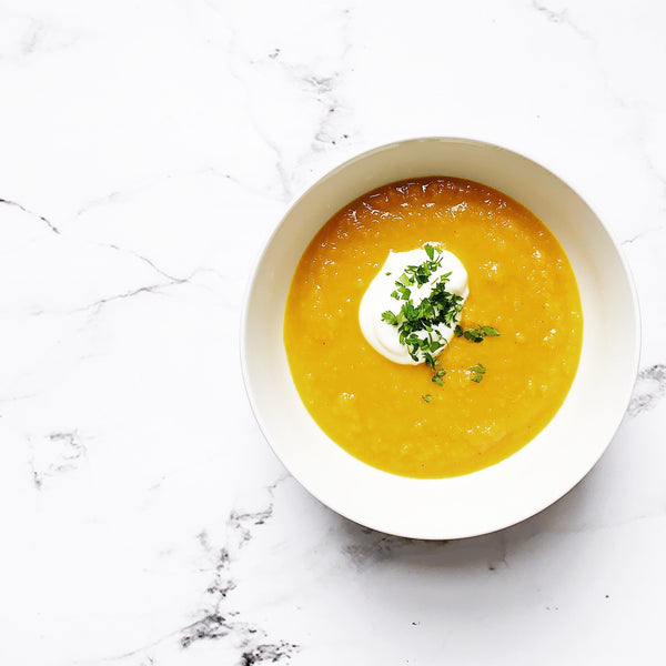 Curried Sweet Potato and Celeriac Soup